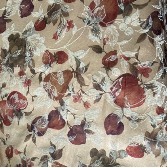 Vintage Fall Holiday Fabric Tablecloth 60" x 84" Oblong - Picture 4 of 5